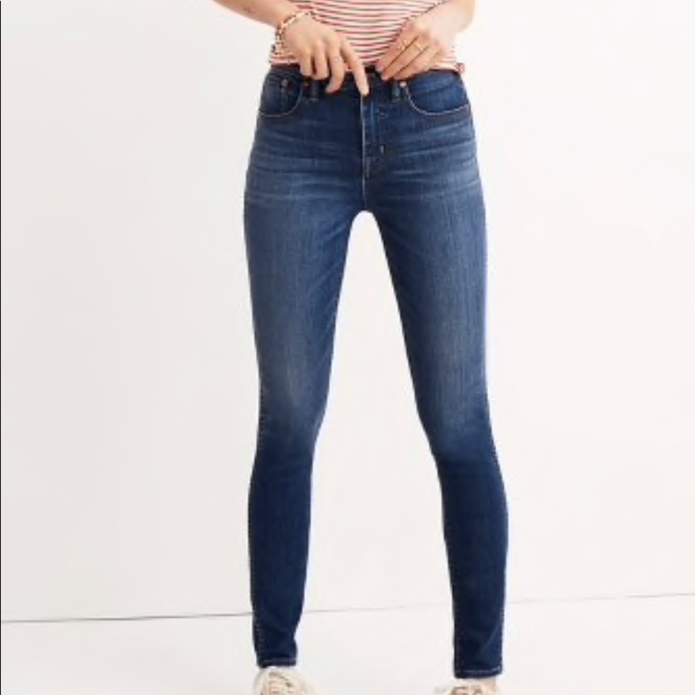 Madewell 10” hi rise skinny jeans Danny wash sz 29